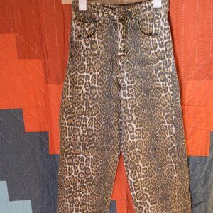 Leopard Barrel Jeans
